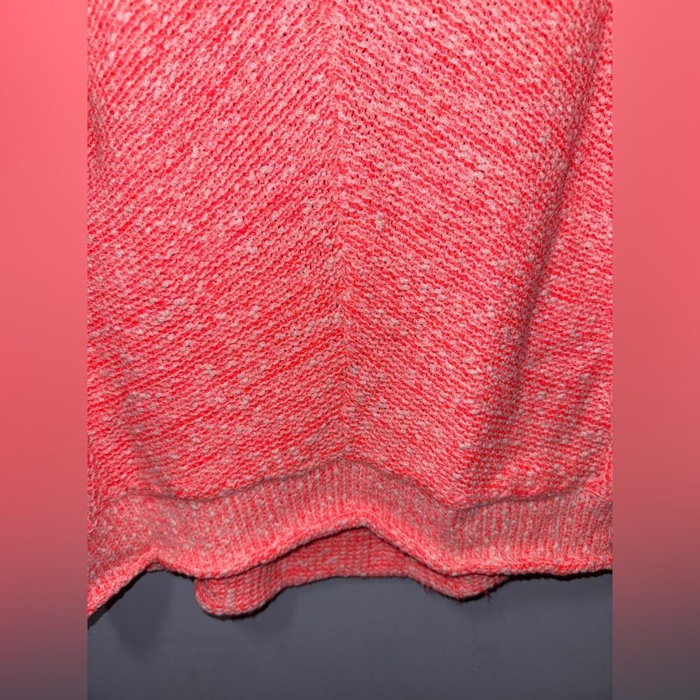 Free People Womens Bright Lights Slouchy Bright pinky coral Sweater Size XS EUC - Picture 4 of 9